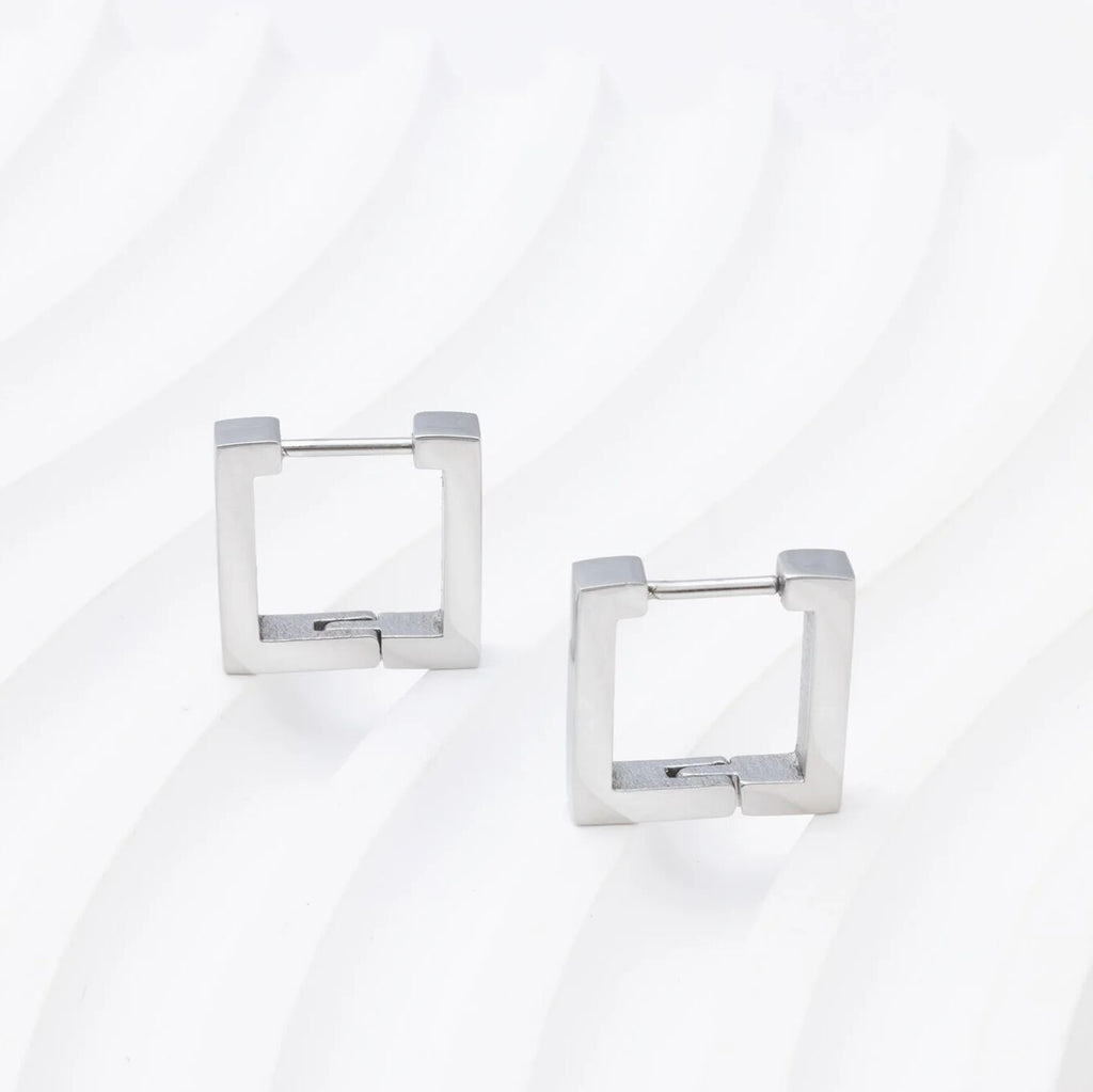Square Huggie Earrings