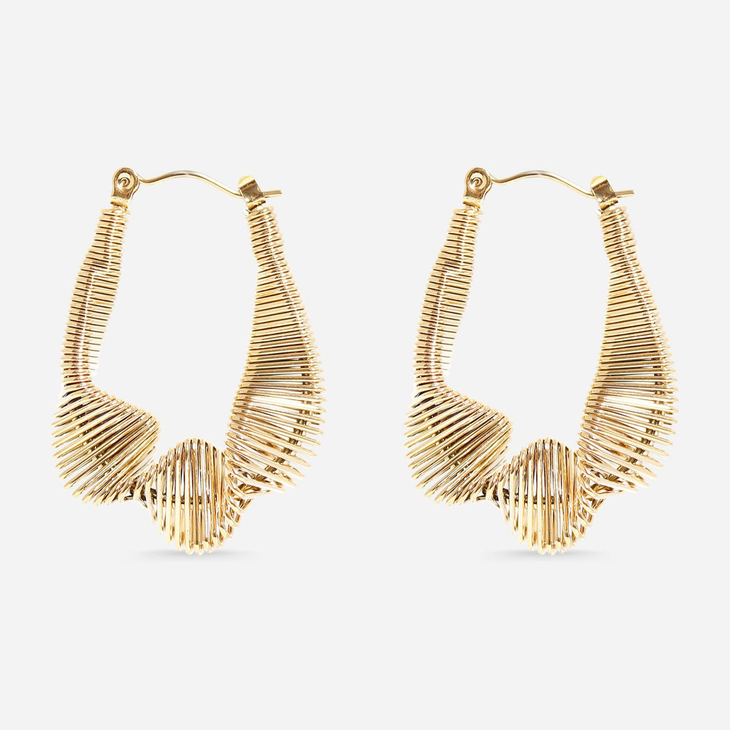 Twisted Abstract Hoop Earrings