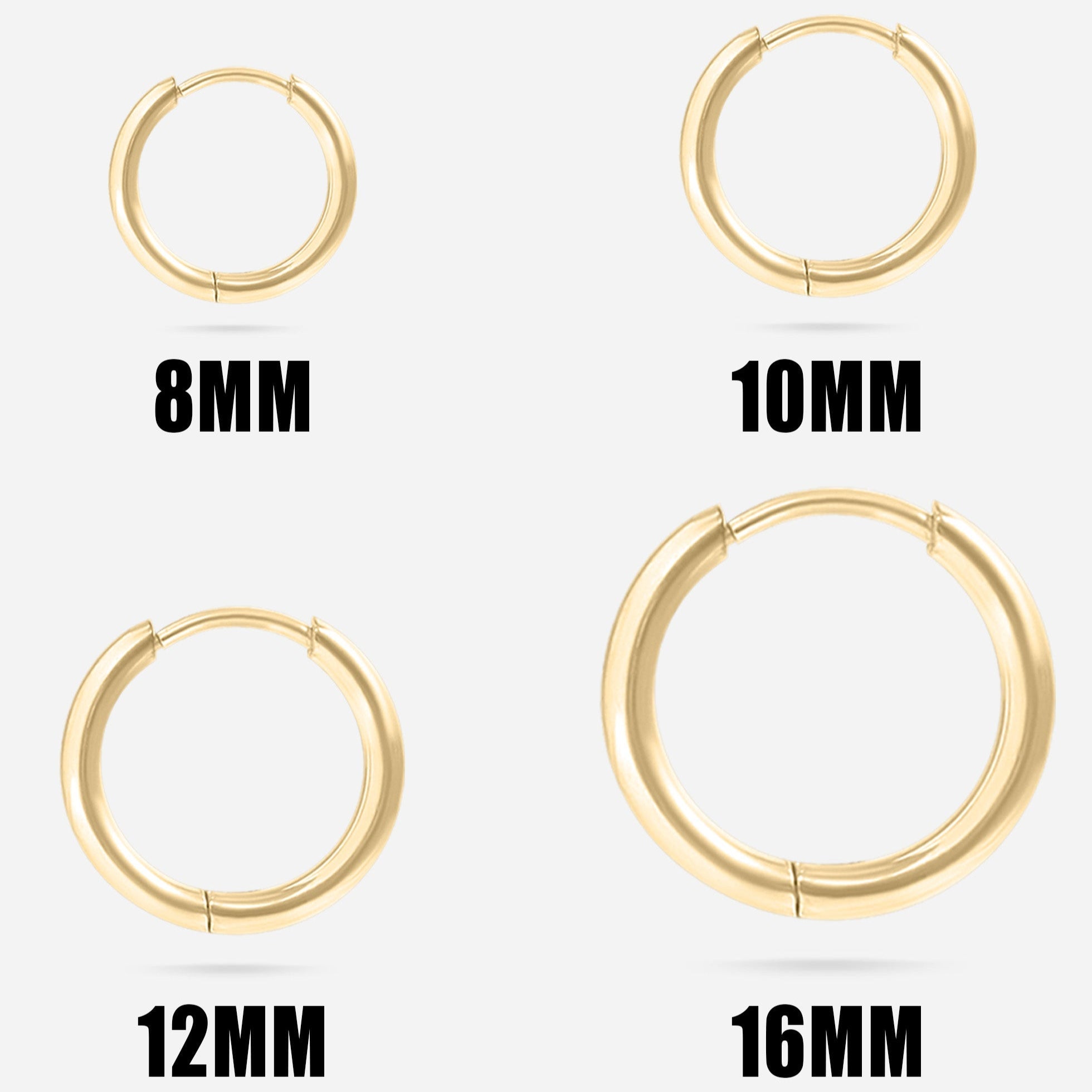 Classic Huggie Hoop Earrings