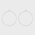 Steel Wire Hoop Earrings