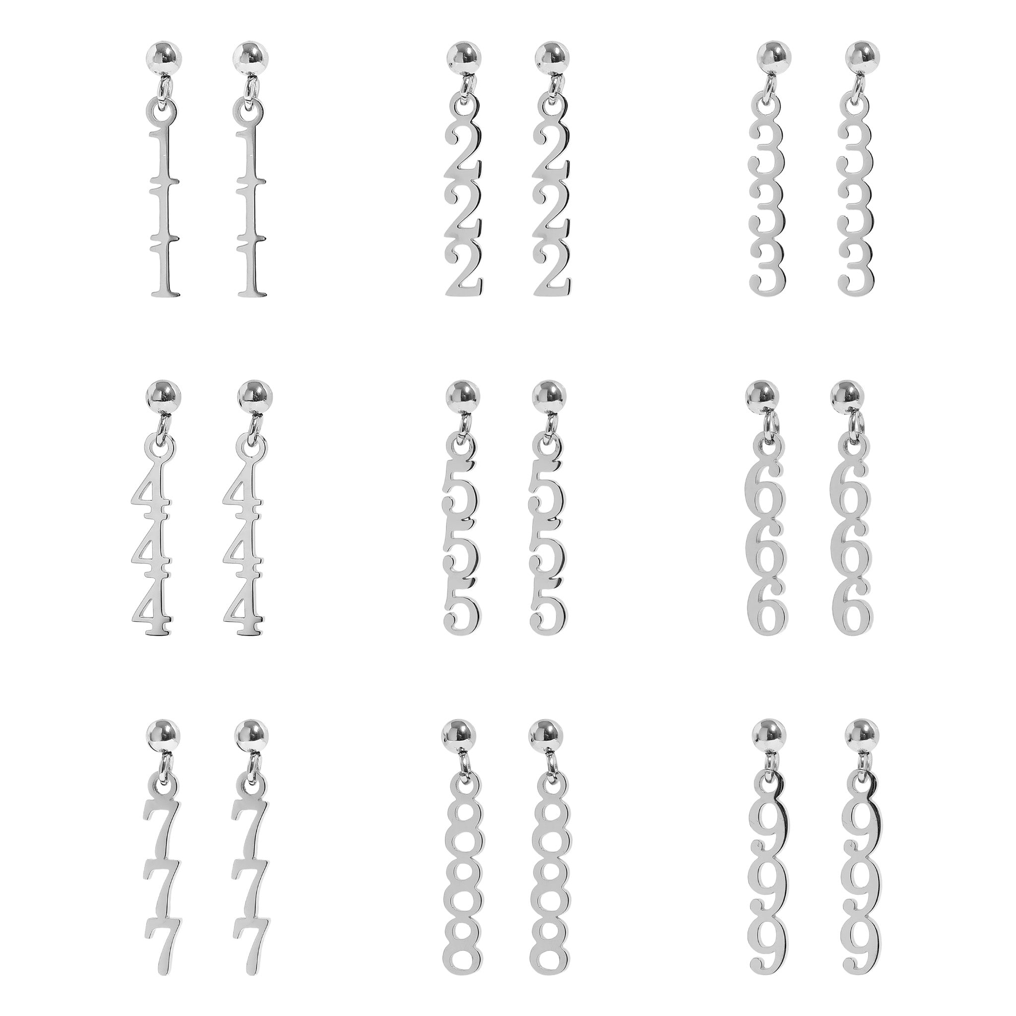 Angel Number Earrings