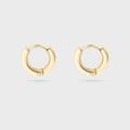 Gold minimalist huggie hoop earrings