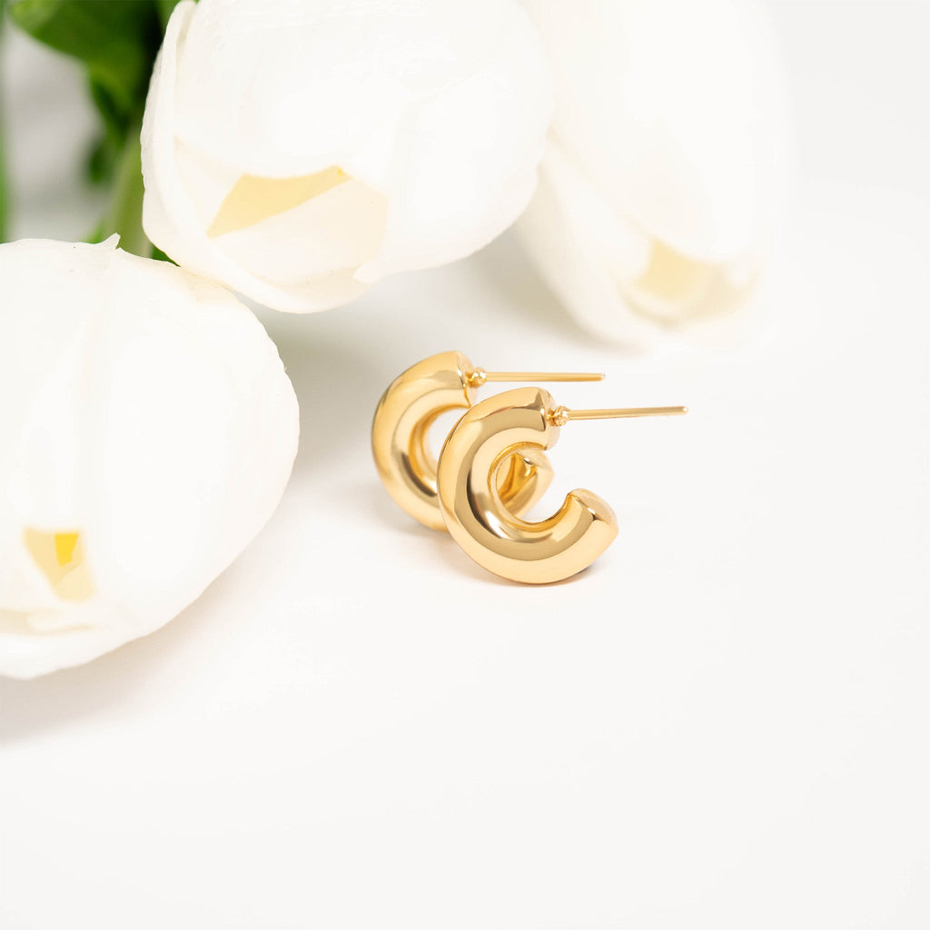 Chunky Huggie Hoop Earring
