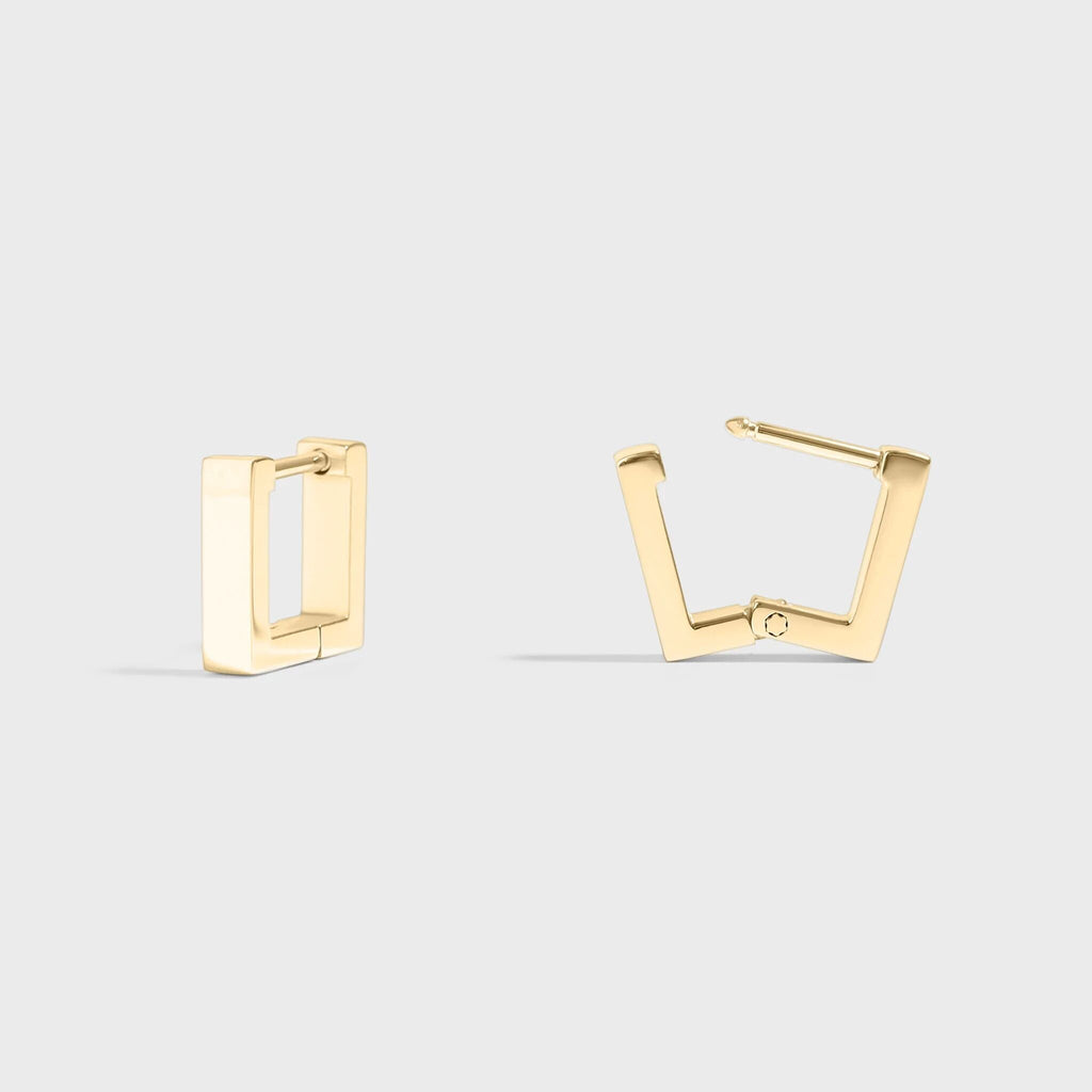 Square Huggie Earrings