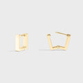 Square Huggie Earrings