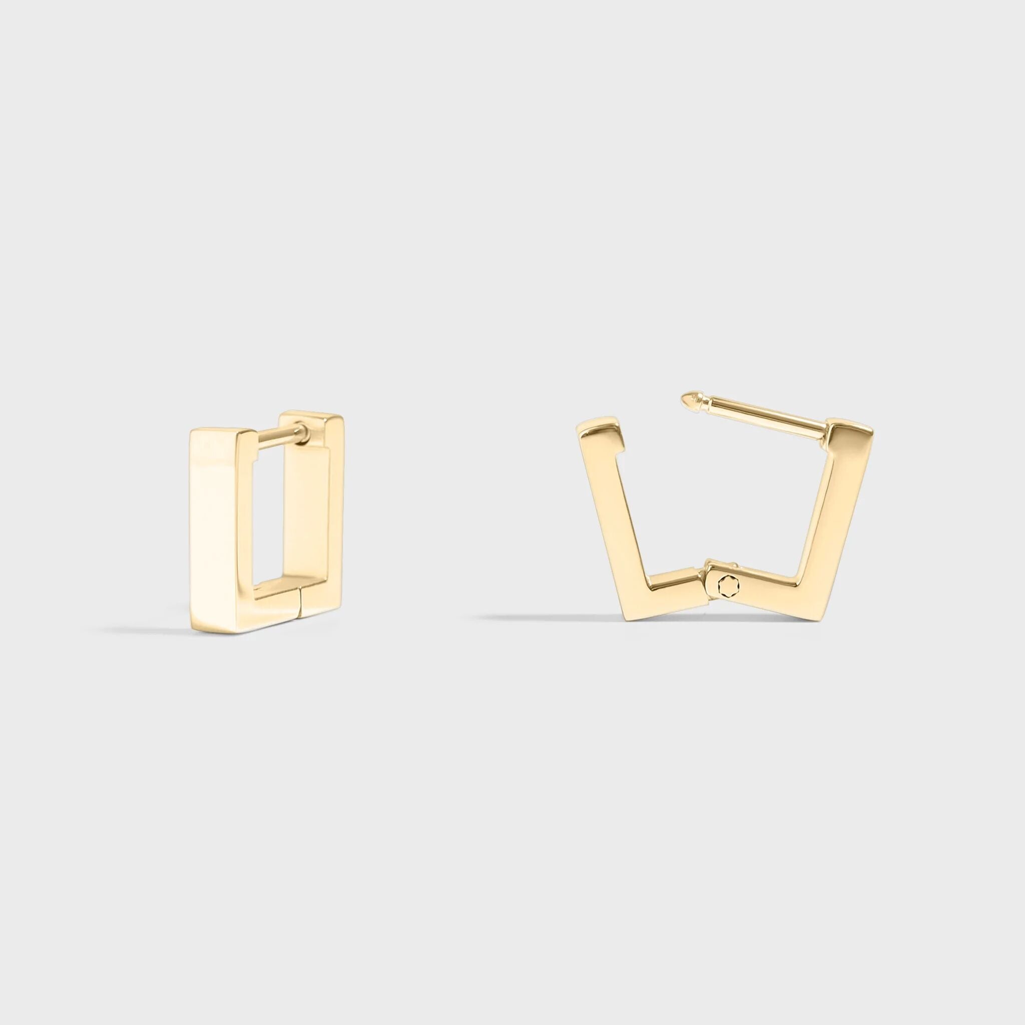 Square Huggie Earrings