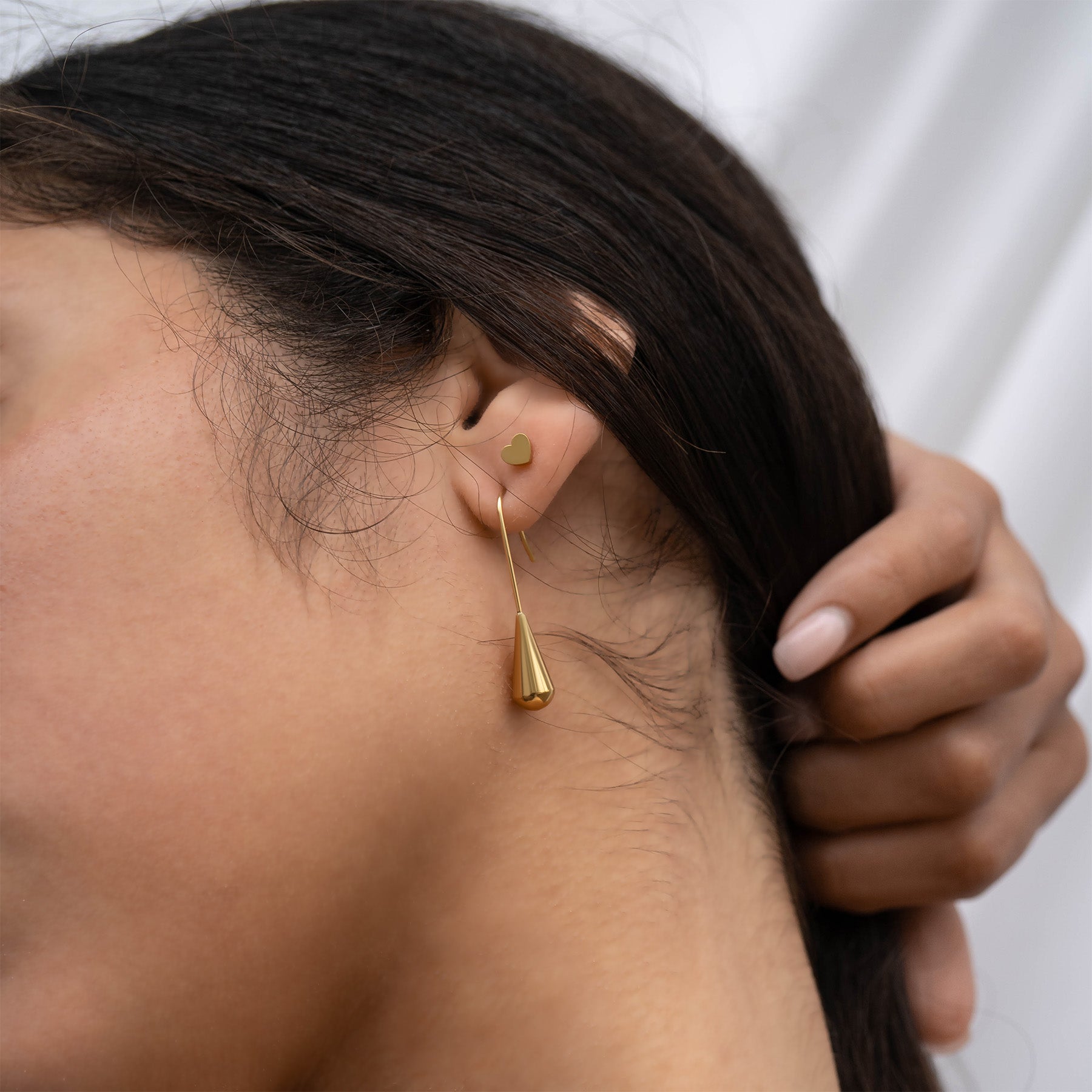 Stainless Steel Teardrop Drop Earrings