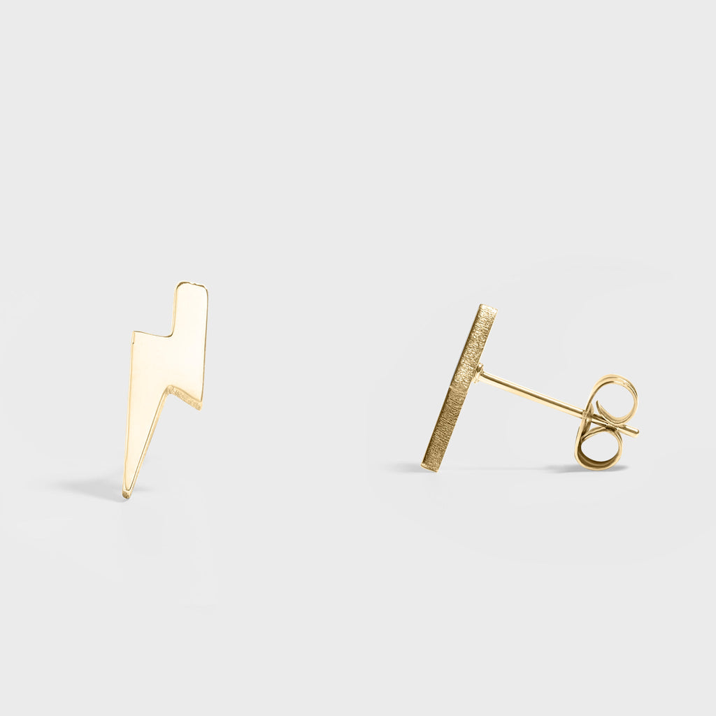 Lightning Bolt Stud Earrings