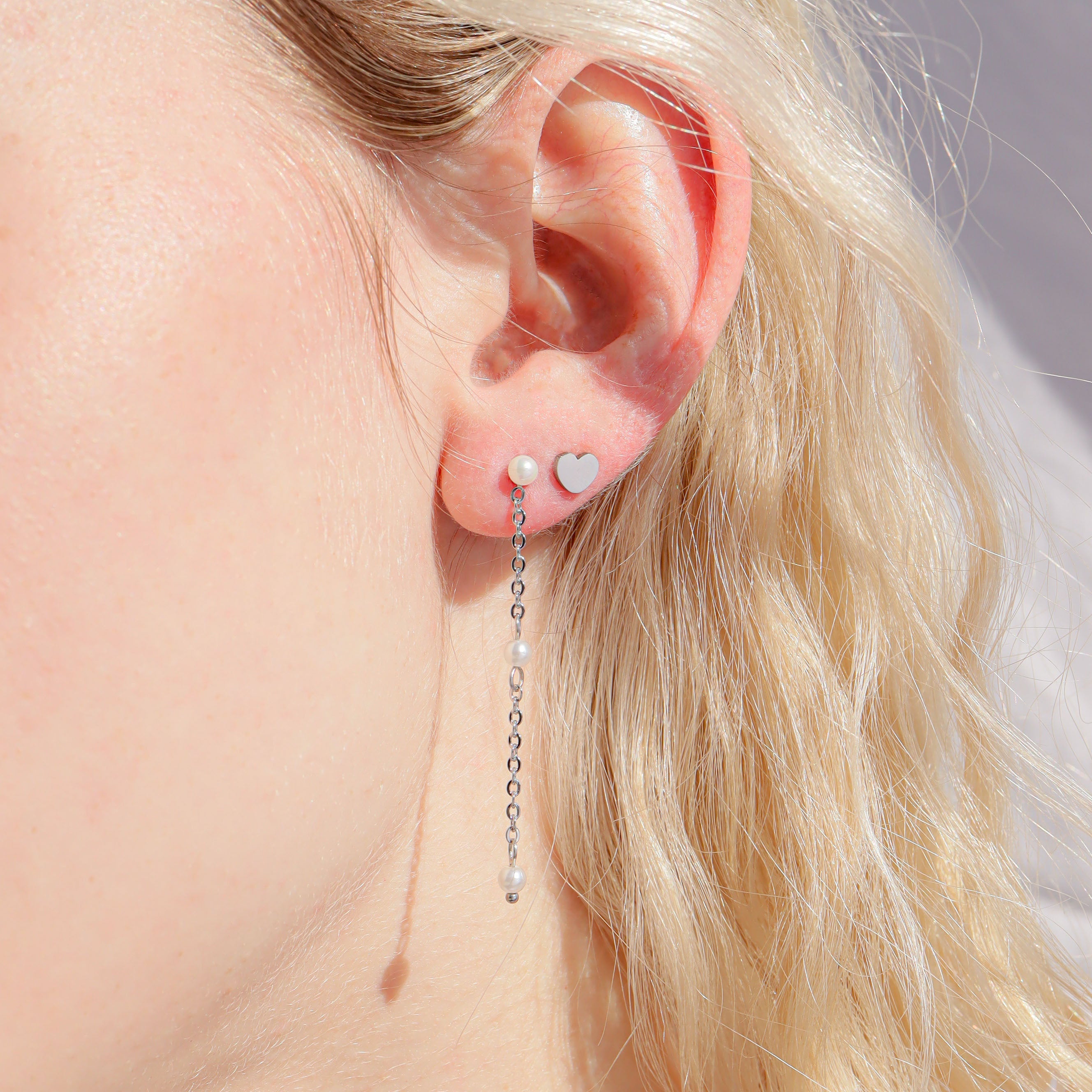 Heart Stud Earrings