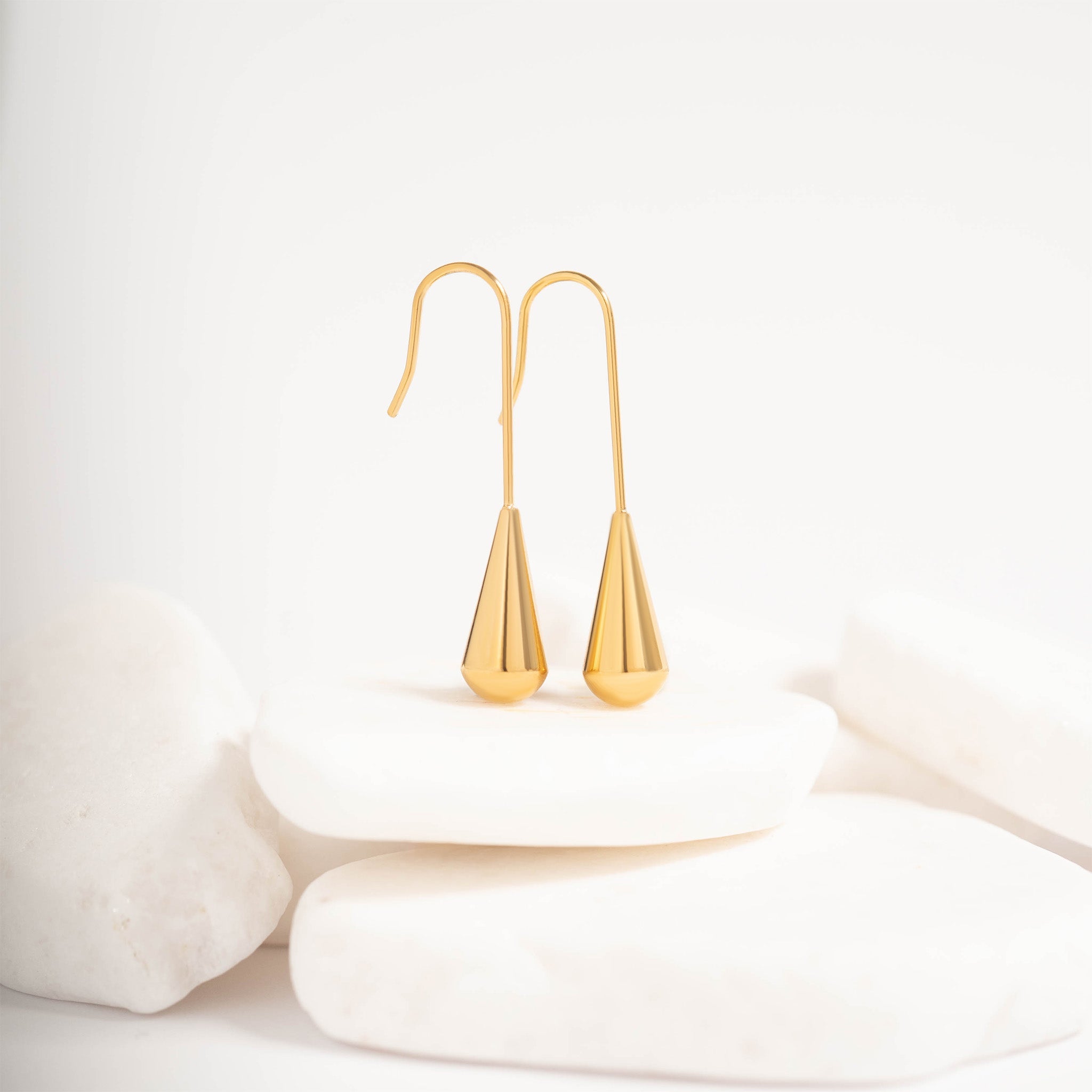 Stainless Steel Teardrop Drop Earrings