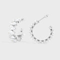 Marquis Stone Hoop Earrings