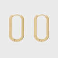 Oval Huggie Earrings