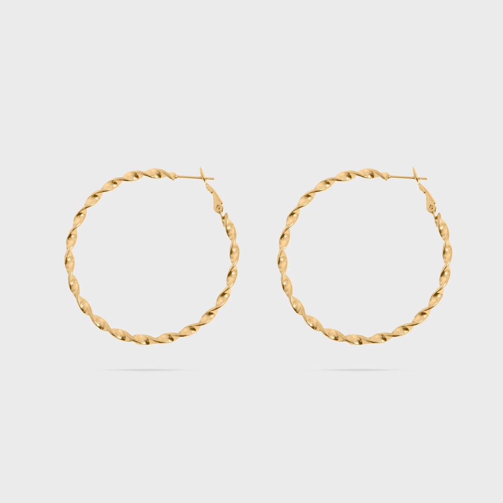 Twisted Hoop Earrings