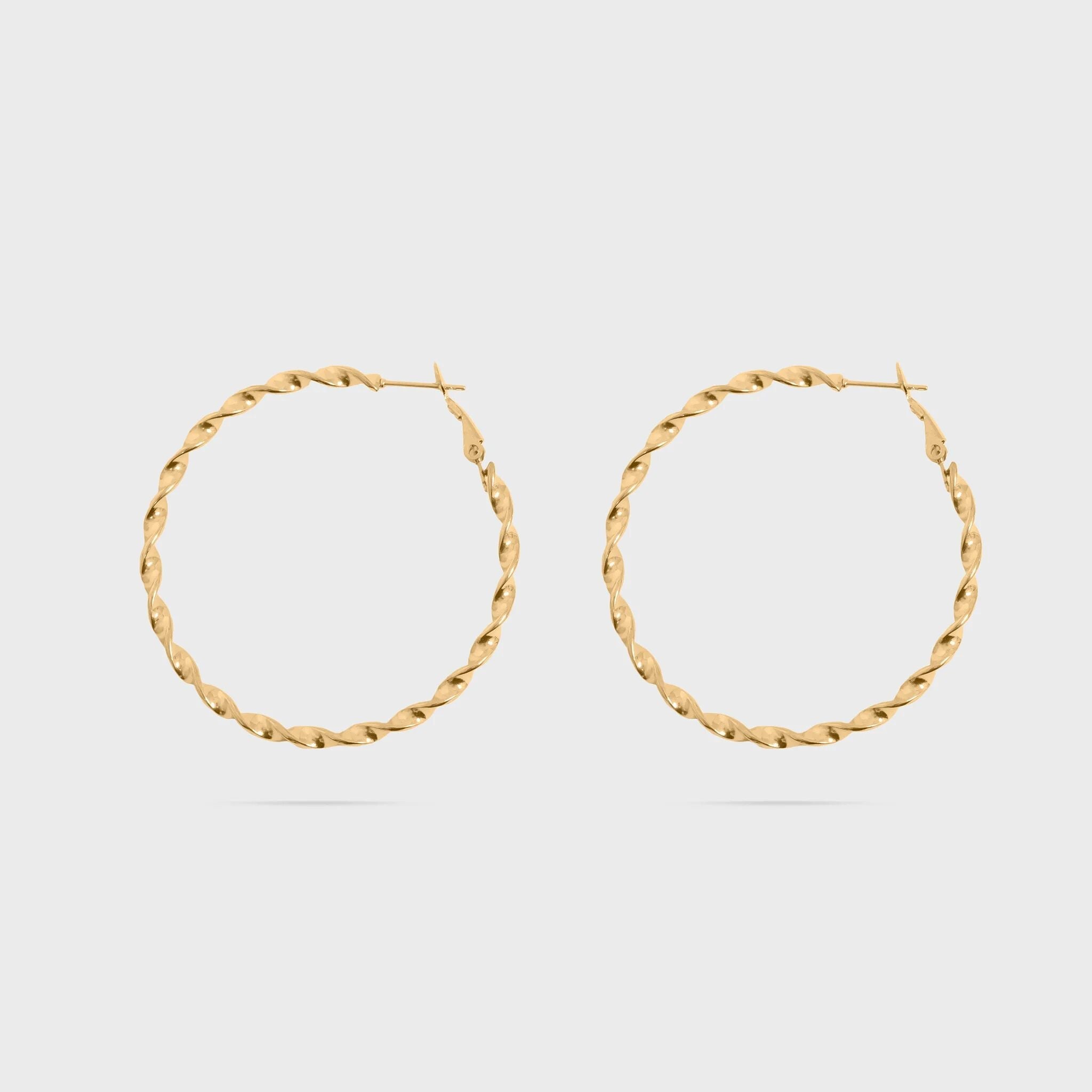 Twisted Hoop Earrings