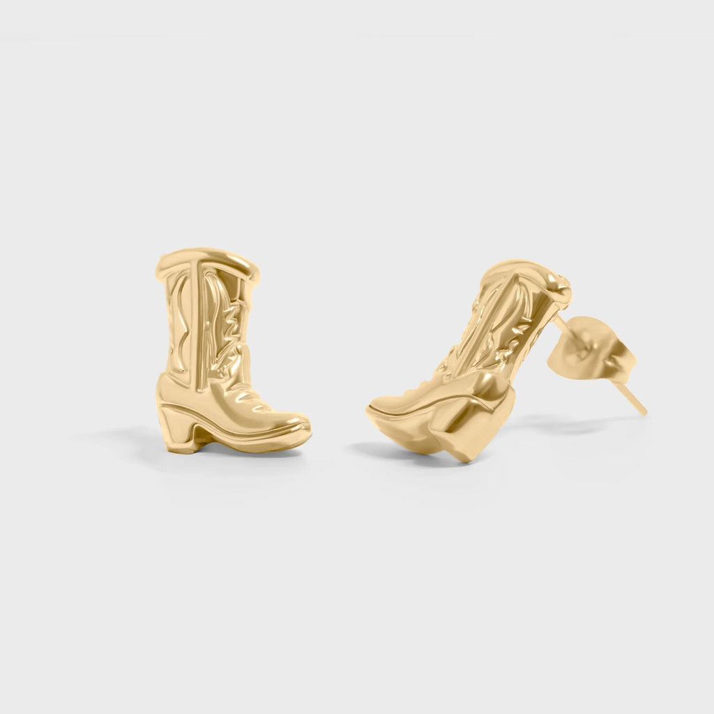 Cowboy Boot Stud Earrings