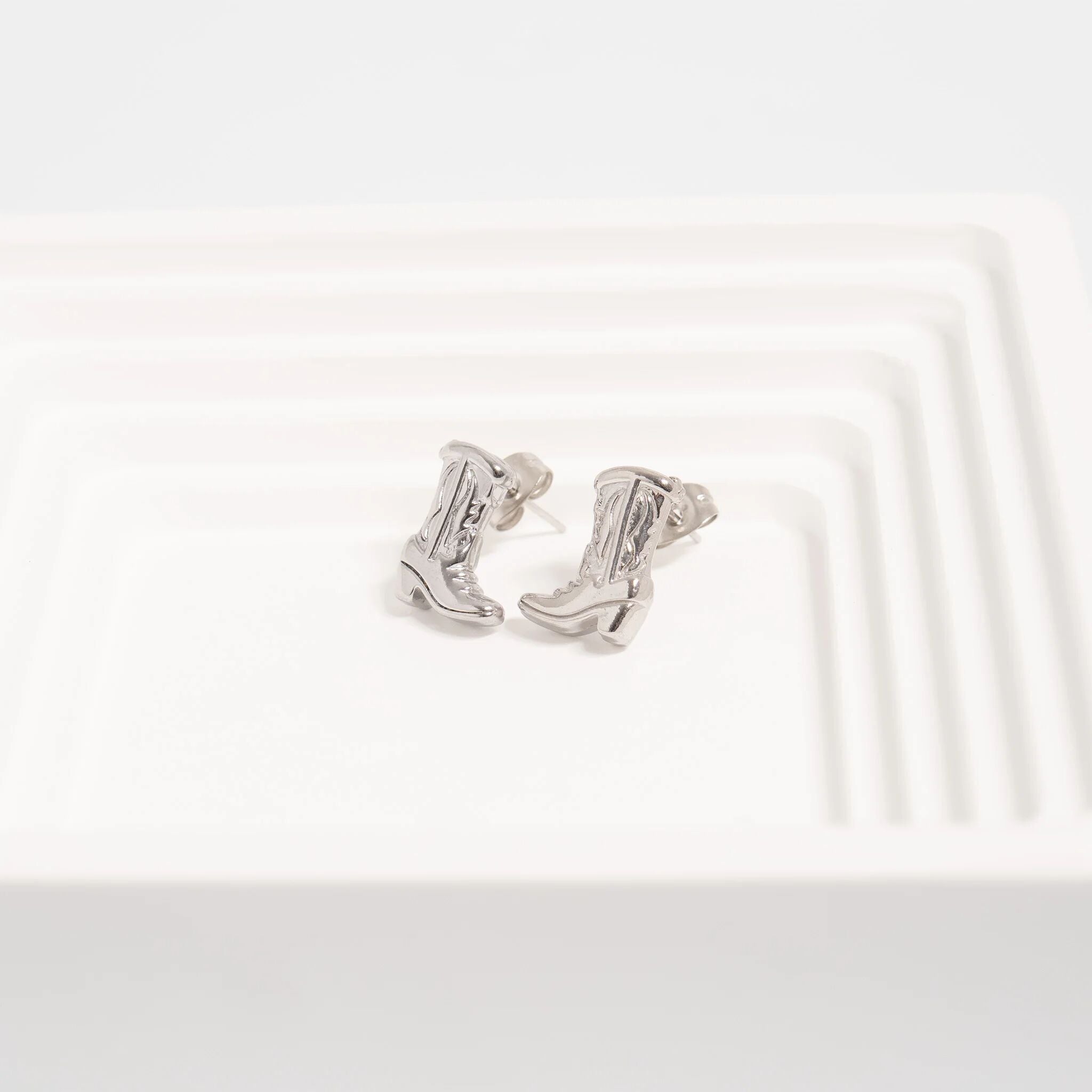 Cowboy Boot Stud Earrings