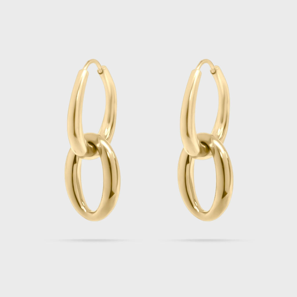 Double Hoop Dangle Earrings
