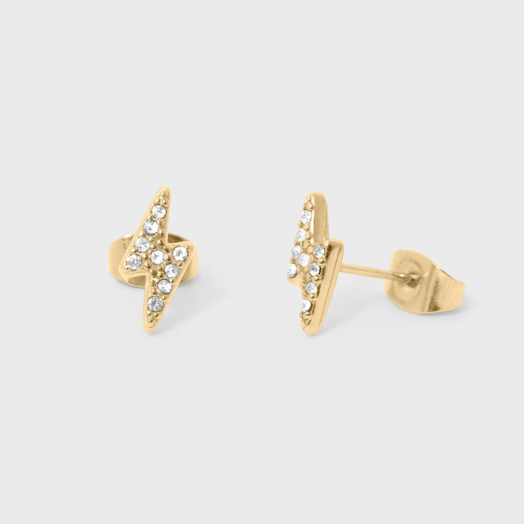 Lightning Bolt Stud Earrings