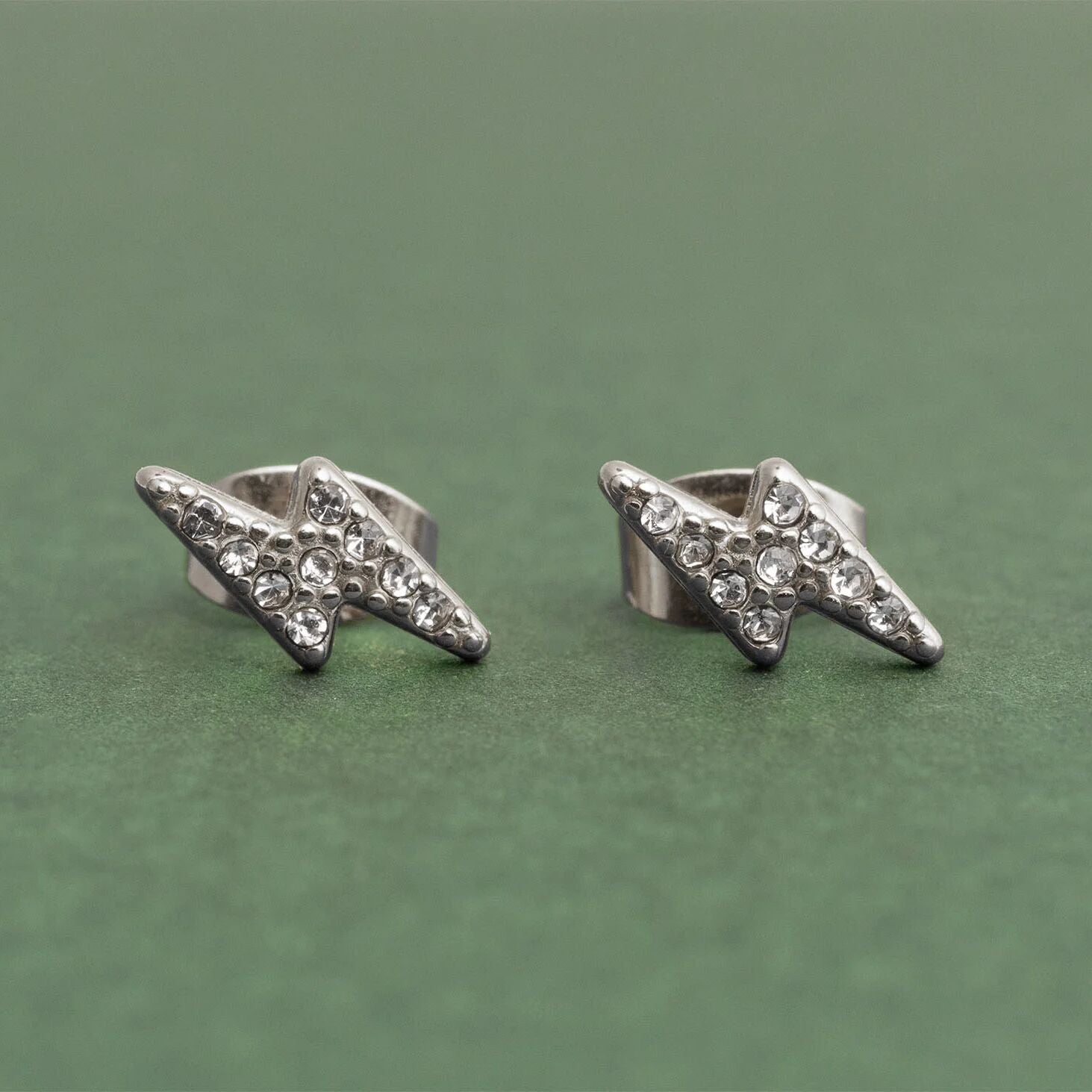 Lightning Bolt Stud Earrings