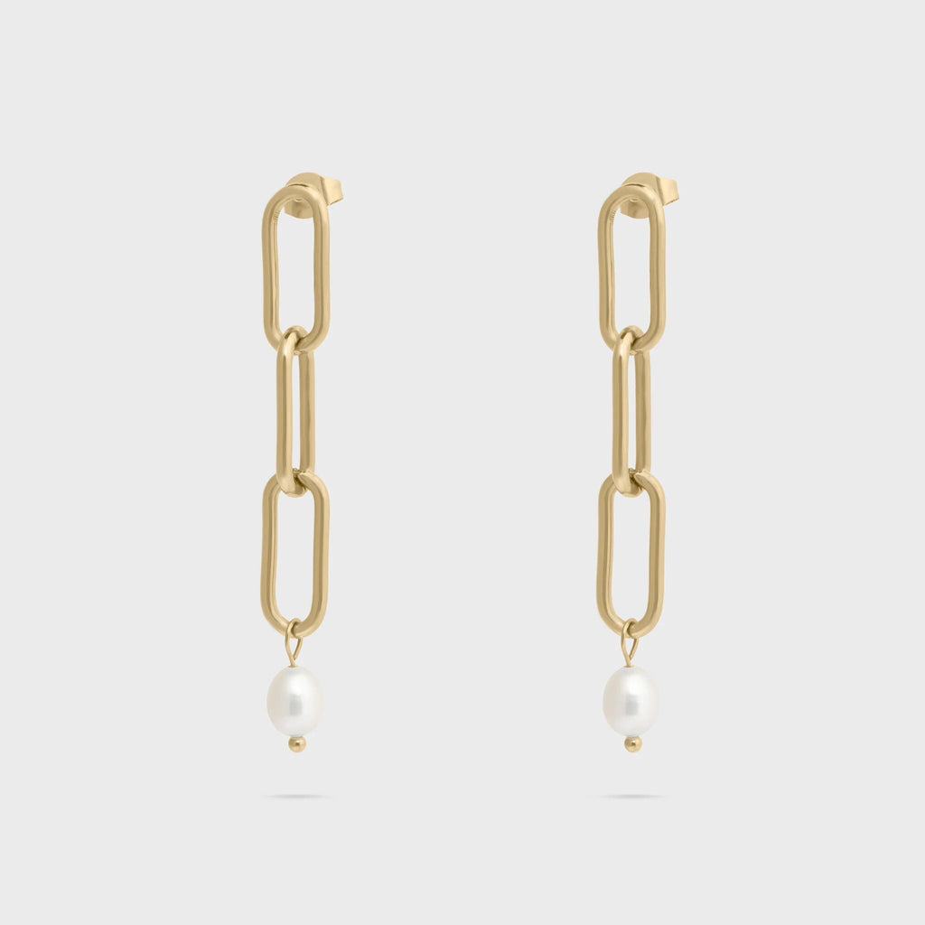Long Paperclip Dangle Earring