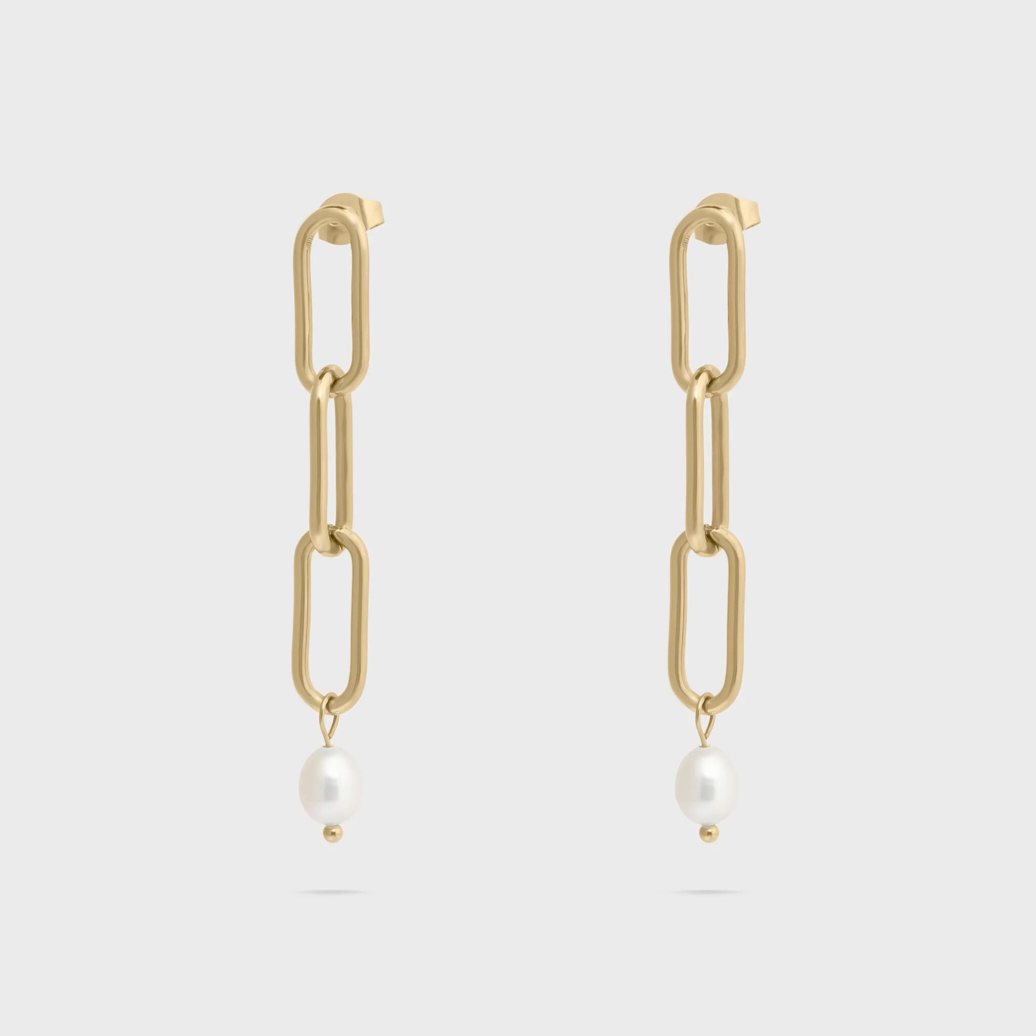 Long Paperclip Dangle Earring