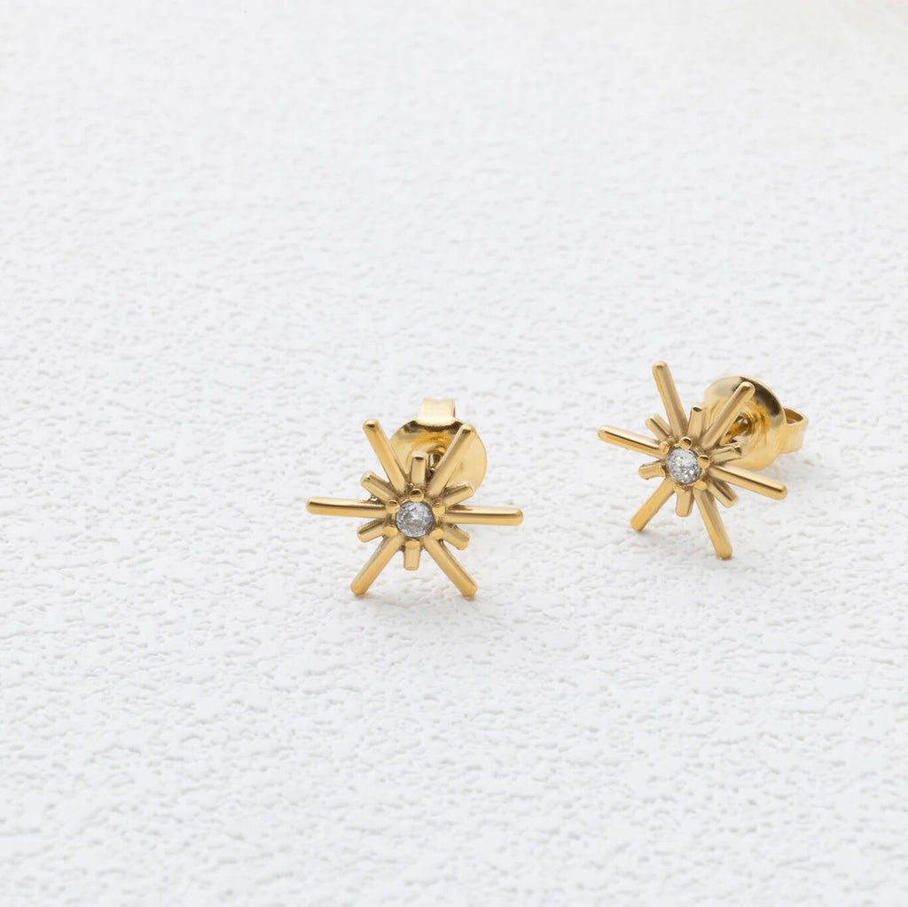 Firework Stud Earrings- gold studio 