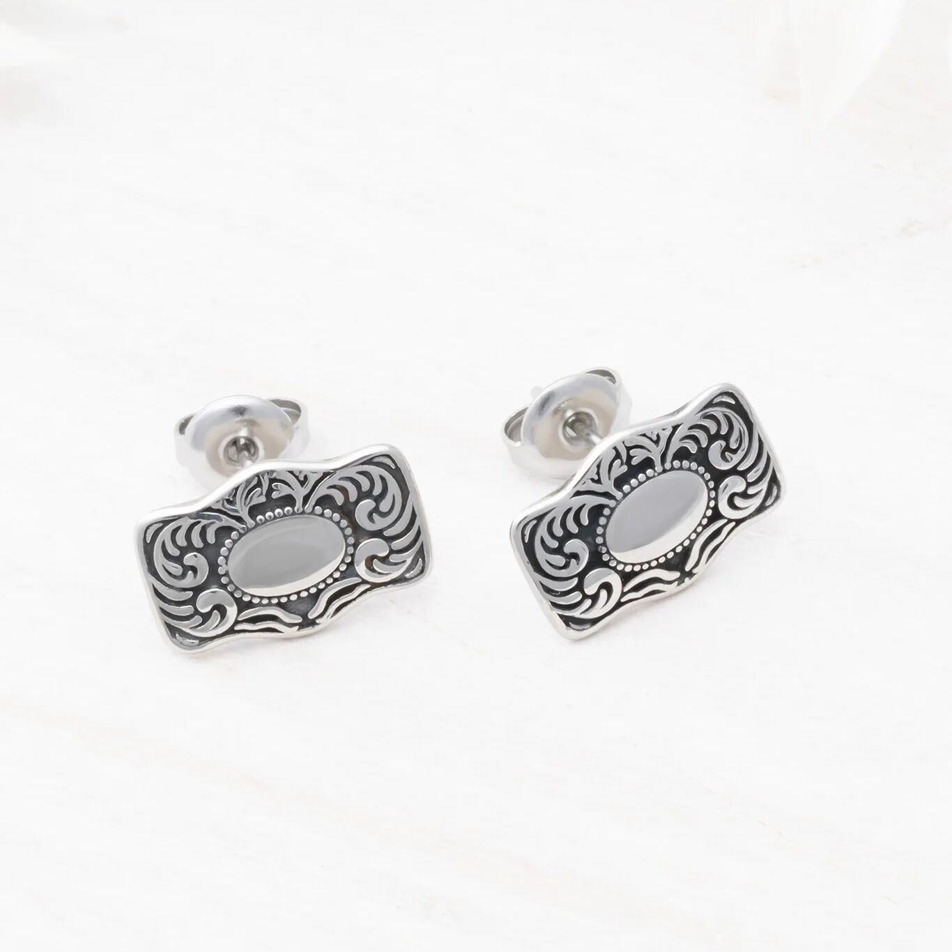 Buckle Stud Earrings - Studio