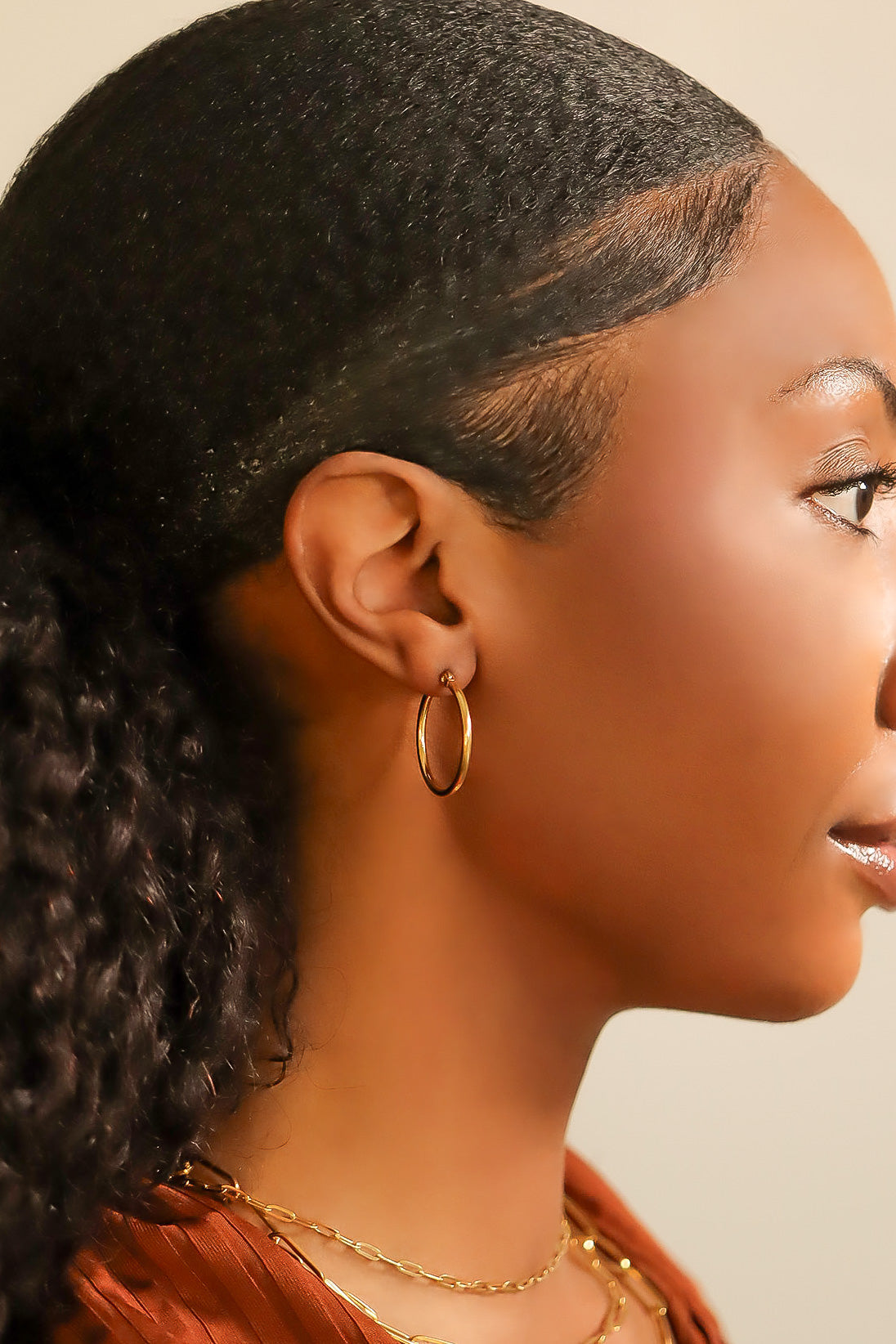 Contemporary Hoop Earrings