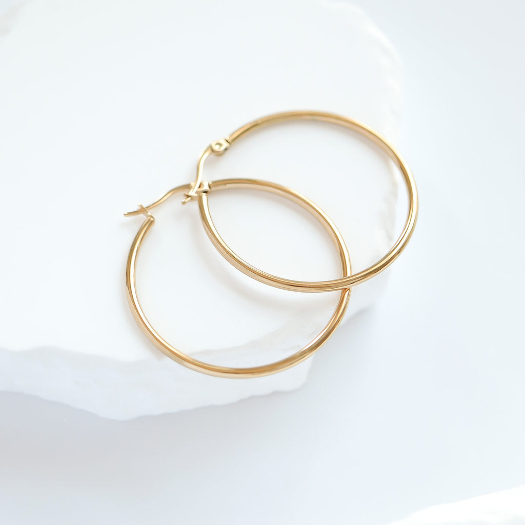Contemporary Hoop Earrings