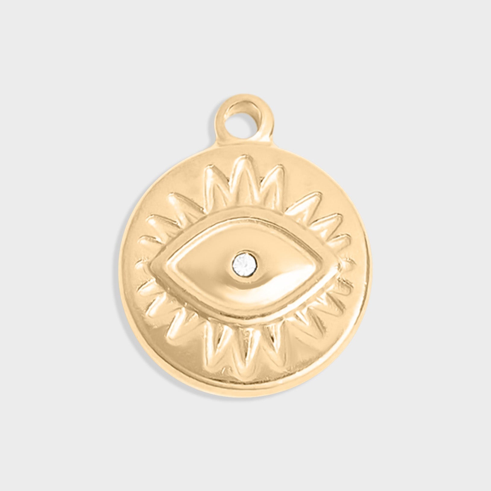 Evil Eye Sun Disc Charm