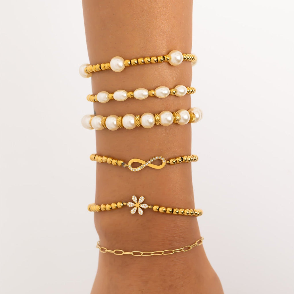 Satellite Pearl Beaded Bracelet