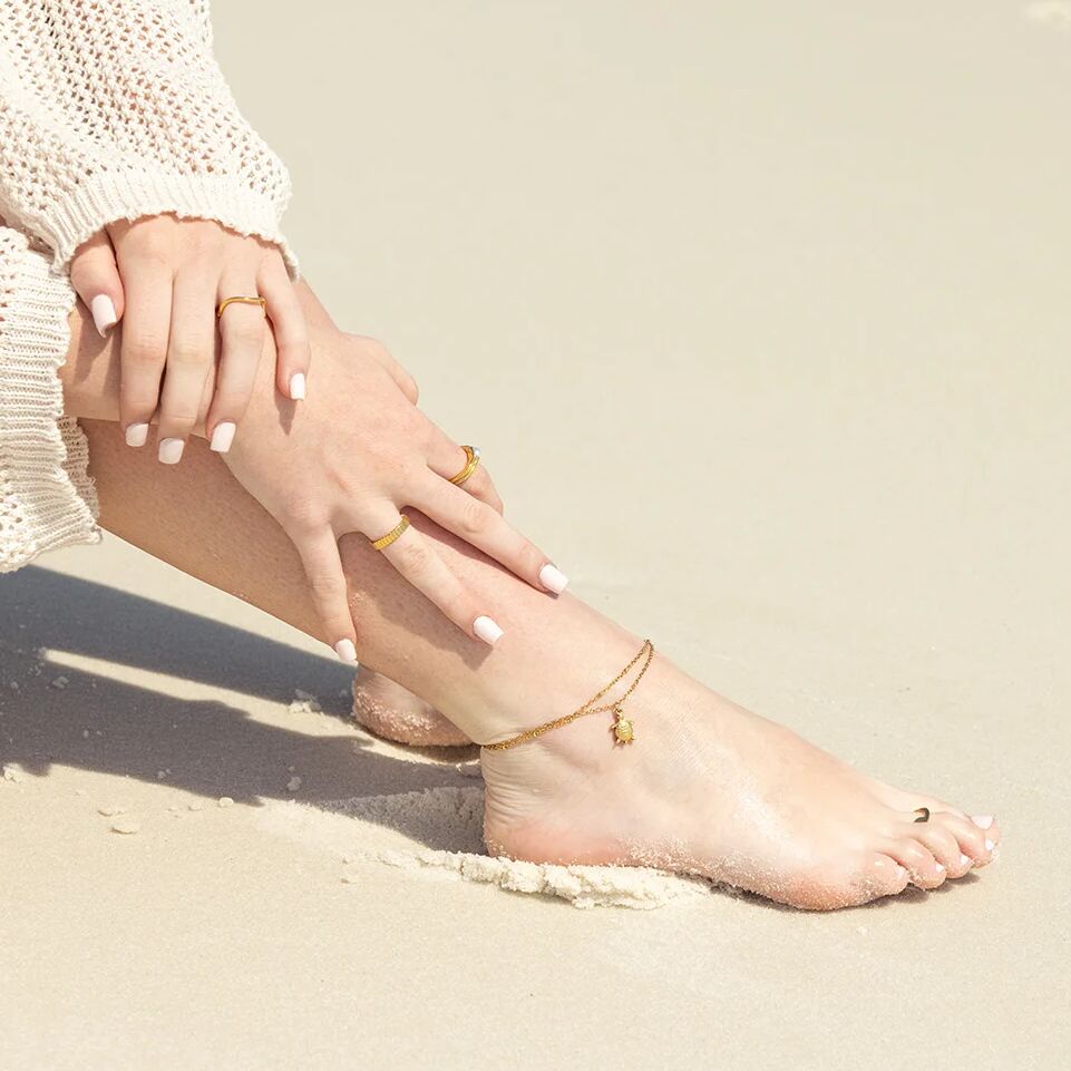 Sea Turtle Charm Anklet