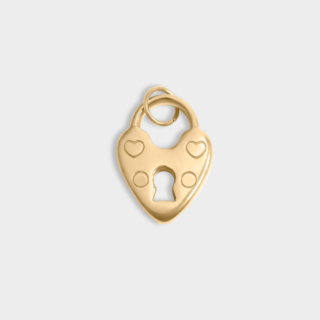 Vintage Heart Lock Charm