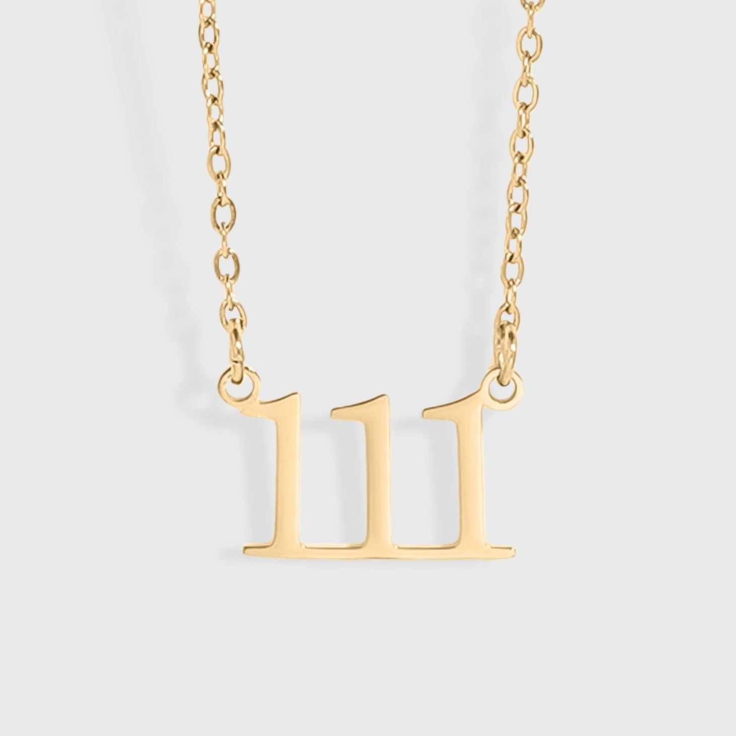 Gold PVD 111 Angel Number Necklace