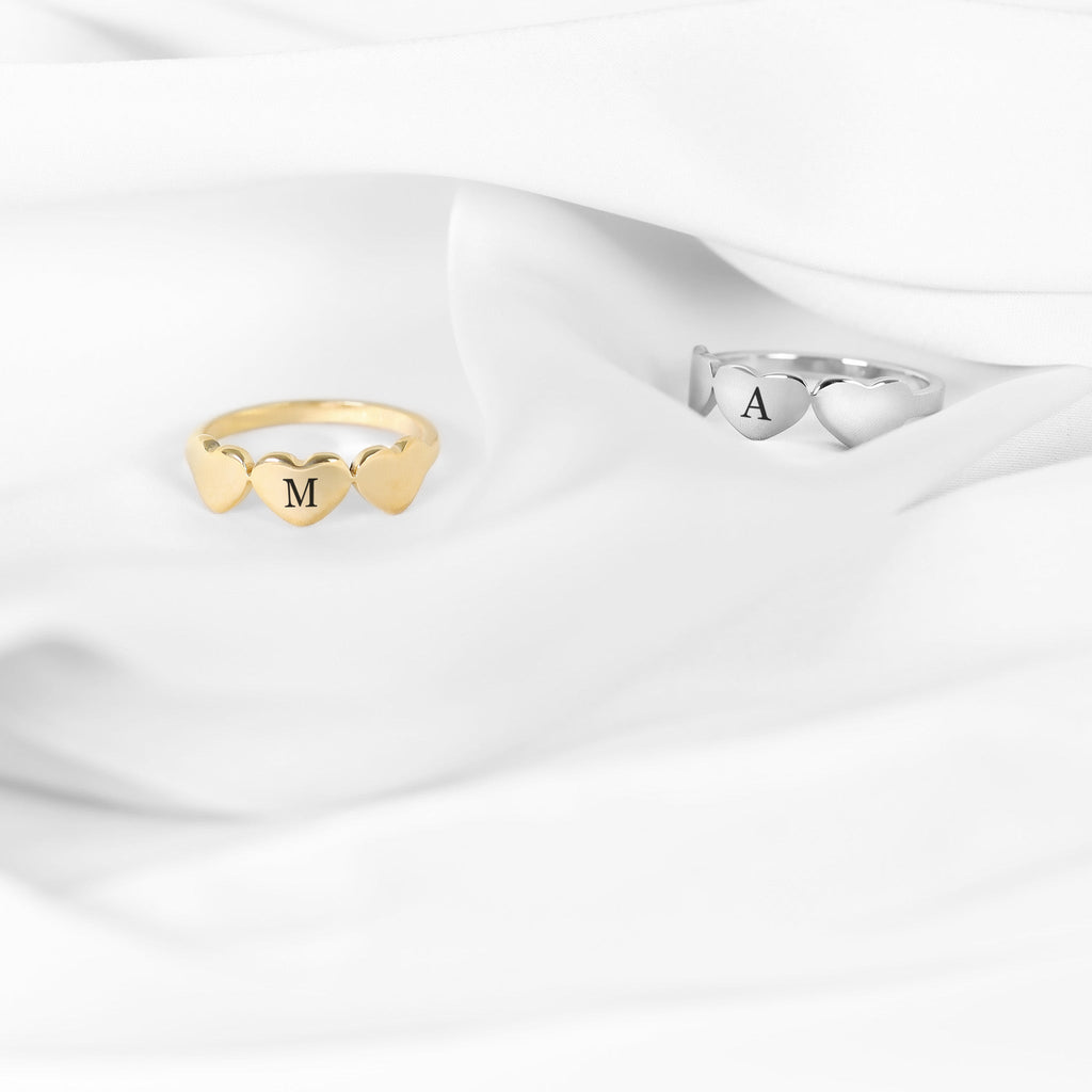 Triple Heart Ring