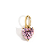 Amour Birthstone Heart in gold tone featuring birth month, product image 12