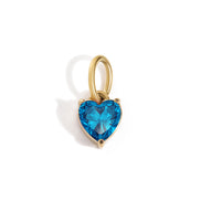 Amour Birthstone Heart in gold tone featuring birth month, product image 14