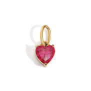 Amour Birthstone Heart in gold tone featuring birth month, product image 9