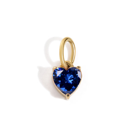 Amour Birthstone Heart in gold tone featuring birth month, product image 11