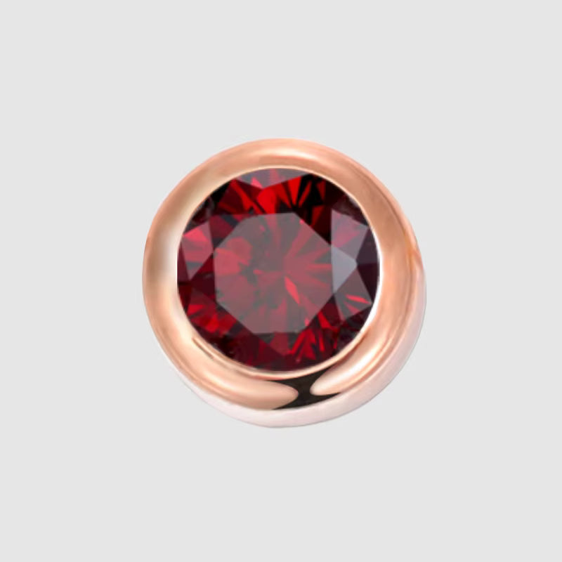 Mira Birthstone Charm in gold tone featuring birth month, product image 3