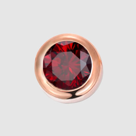 Mira Birthstone Charm in gold tone featuring birth month, product image 3