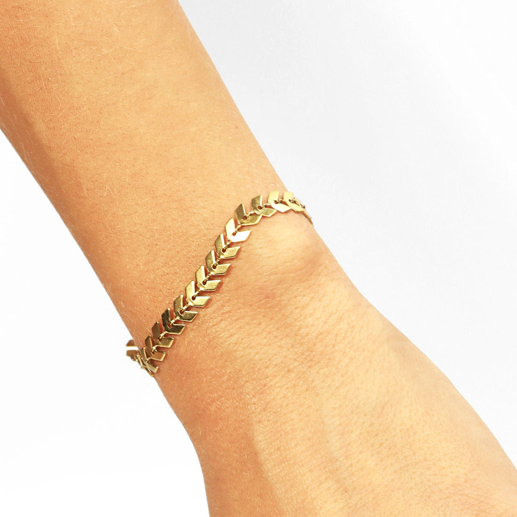 Chevron Chain Bracelet / Anklet