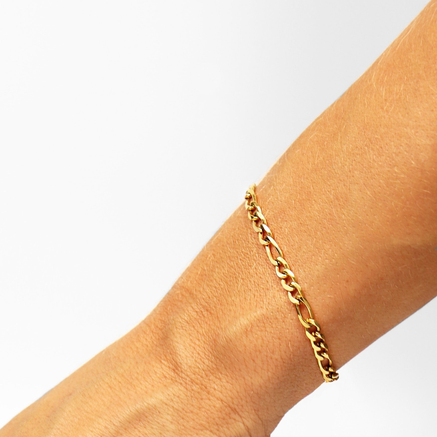 Gold Figaro Chain Bracelet or Anklet