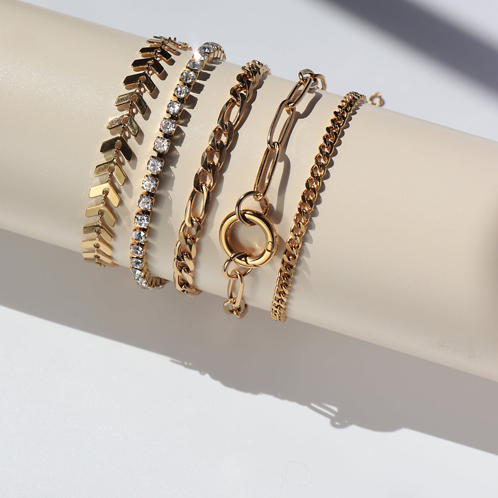 Paperclip Charm Holder Bracelet