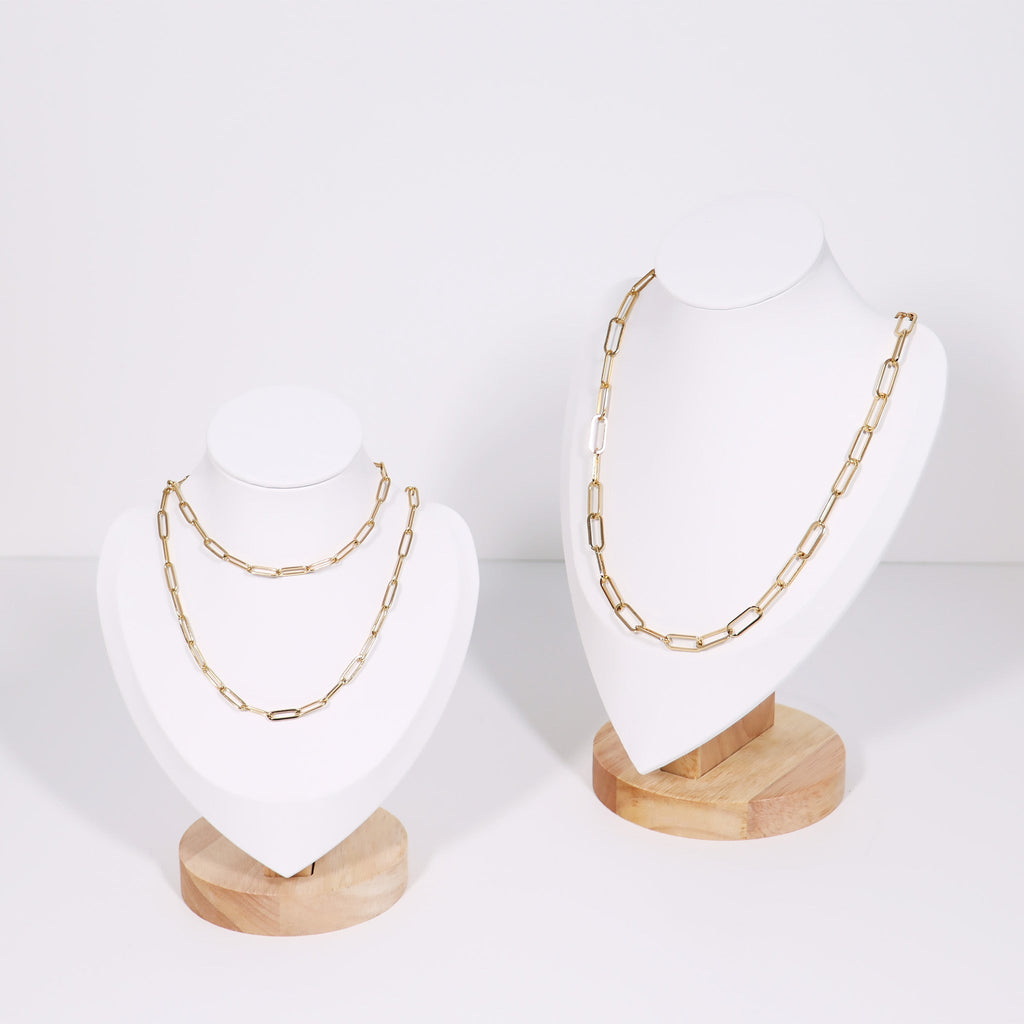 Gold Paperclip Chain Necklace