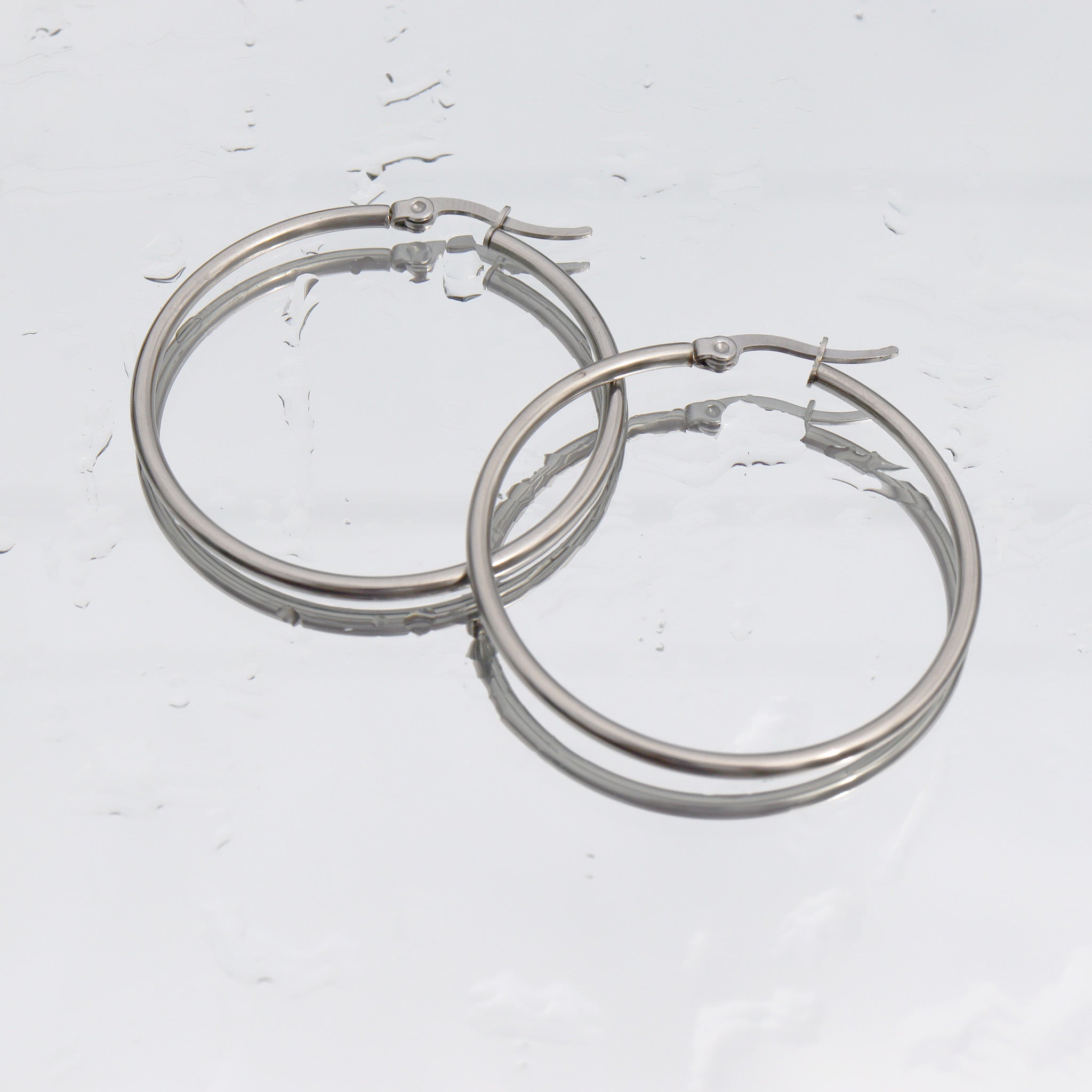 Contemporary Hoop Earrings
