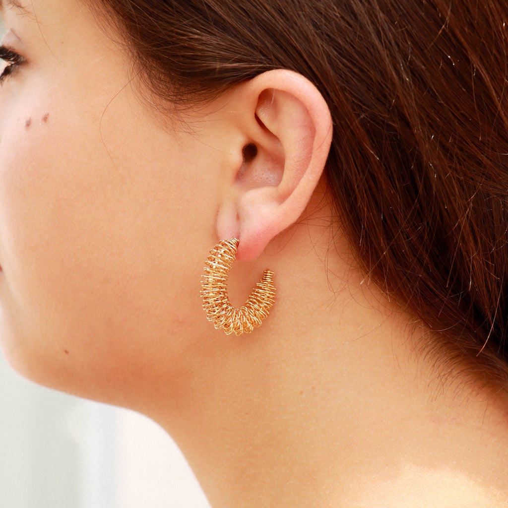 Statement Spiral Hoop Earrings