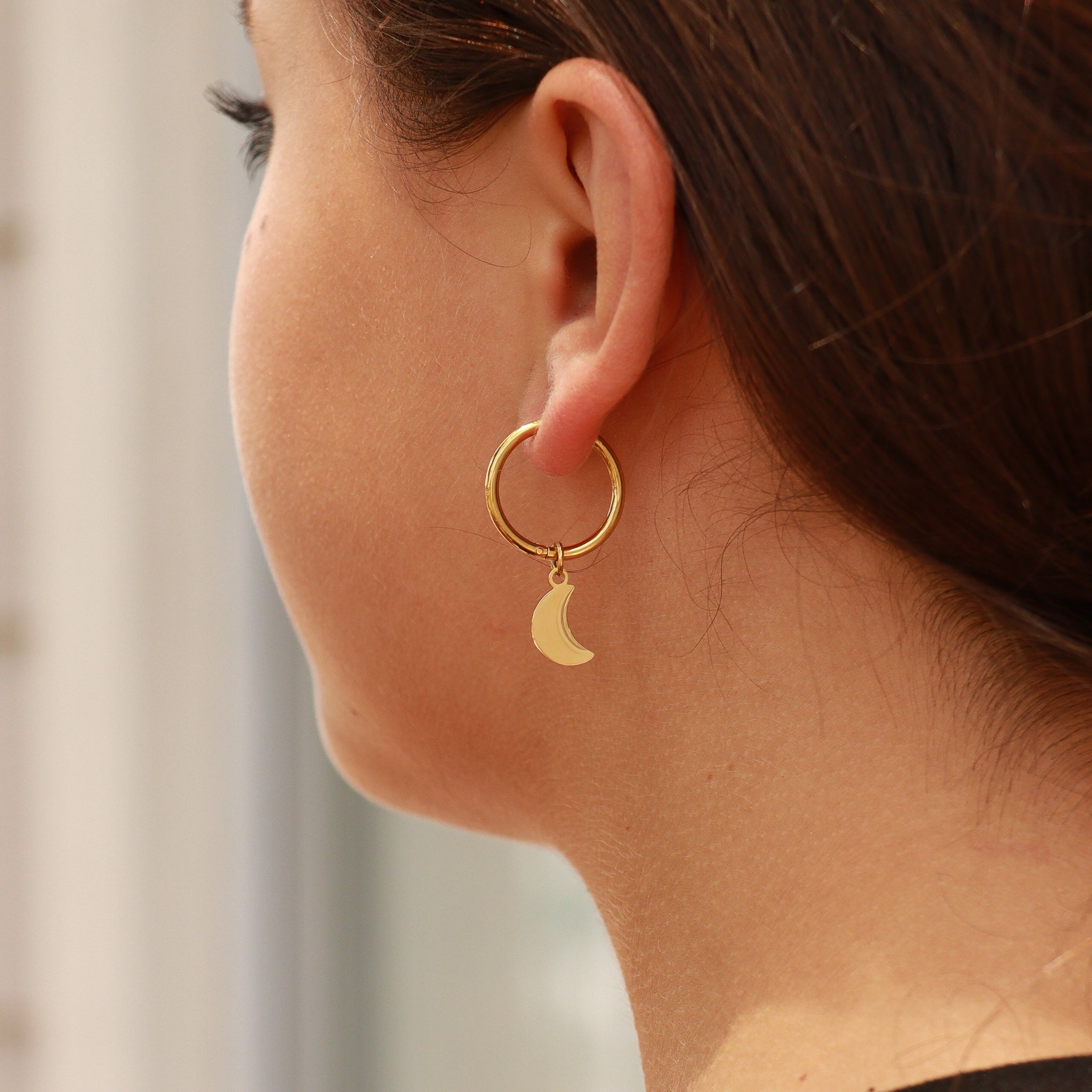 Star & Moon Dangle Earrings