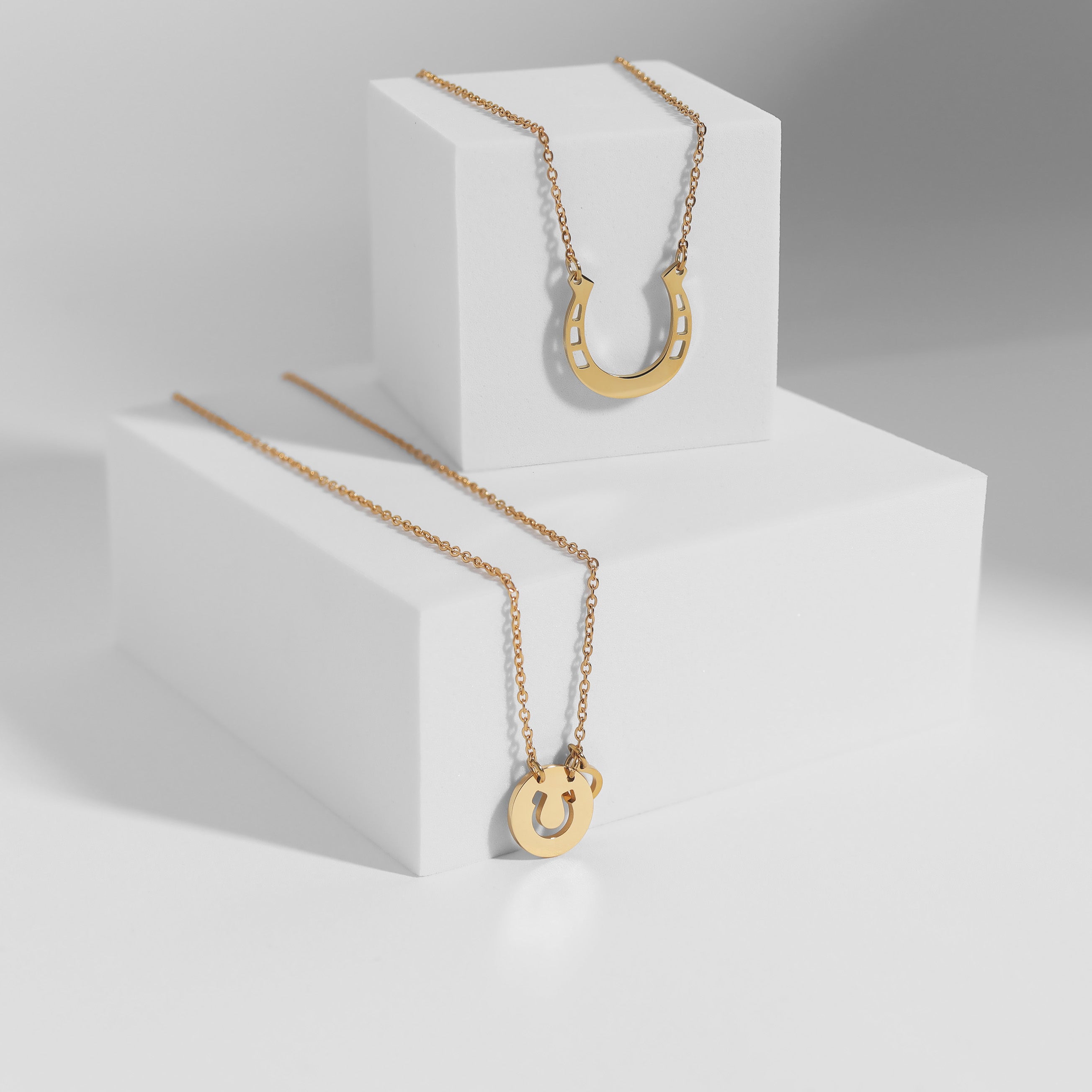 Cutout Horseshoe Necklace