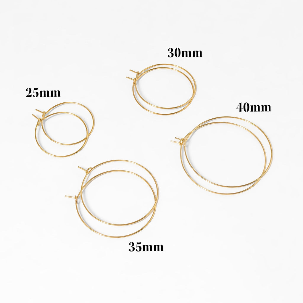 Wire Hoop Earrings